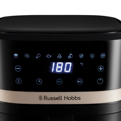 Мультипіч Russell Hobbs SatisFry 1300Вт, чаша-4.3л, сенсорне управл., 9 авто. программ, пластик, чорний Мультипіч Russell Hobbs SatisFry 1300Вт, чаша-4.3л, сенсорне управл., 9 авто. программ, пластик, чорний
