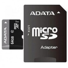 Карта памяти A-DATA 64GB microSD class 10 UHS-I (AUSDX64GUICL10-RA1) Карта памяти A-DATA 64GB microSD class 10 UHS-I (AUSDX64GUICL10-RA1)