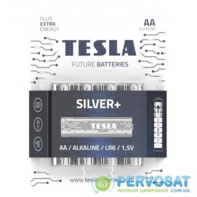 Батарейка Tesla AA Silver+ LR6 ALKALINE 1.5V * 4 (8594183392332)