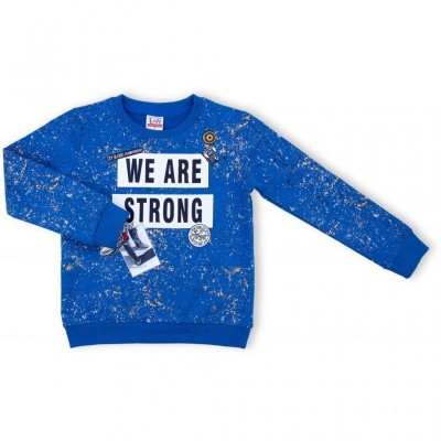 Набор детской одежды Breeze "We are strong" (9629-128B-blue)