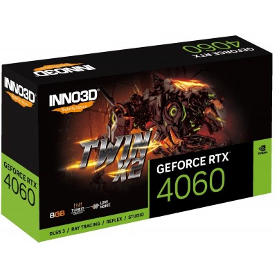 Відеокарта INNO3D GeForce RTX 4060 8GB GDDR6 TWIN X2