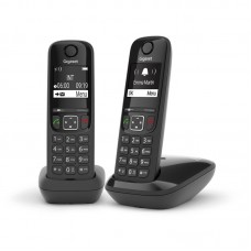 Радіотелефон DECT Gigaset AS690 DUO, чорний Радіотелефон DECT Gigaset AS690 DUO, чорний