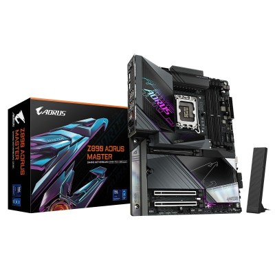 Материнська плата GIGABYTE Z890 AORUS MASTER s1851 Z890 4xDDR5 M.2 USB Type-C Wi-Fi BT ATX