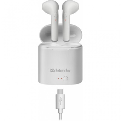 Наушники Defender Twins 630 TWS Bluetooth White (63630)