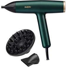 Фен Babyliss Air Power Pro, 1700Вт, 3 режими, дифузор, іоніз-я, хол. обдув, зелений