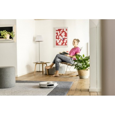Робот-пилосос Karcher RCV 5, h=9.7см, вологе прибирання, конт пил -0.330л, вода -0.240л, автон. робота до 120хв, білий