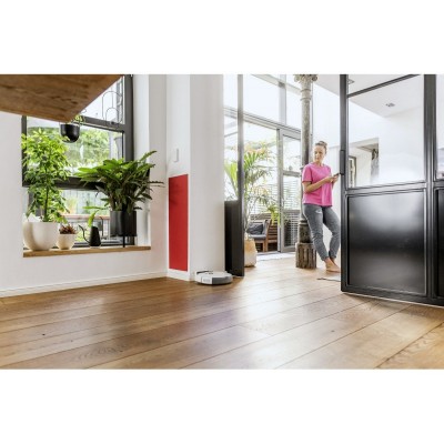 Робот-пилосос Karcher RCV 5, h=9.7см, вологе прибирання, конт пил -0.330л, вода -0.240л, автон. робота до 120хв, білий