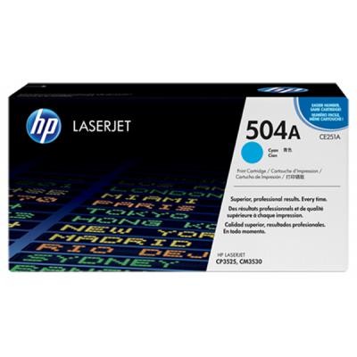 Картридж HP CLJ  504A cyan /CM3530/ CP3525 series (CE251A)