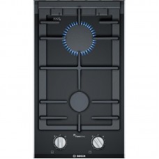 Варильна поверхня Bosch газова на склі, 30см, Доміно, чавун, чорний Варильна поверхня Bosch газова на склі, 30см, Доміно, чавун, чорний