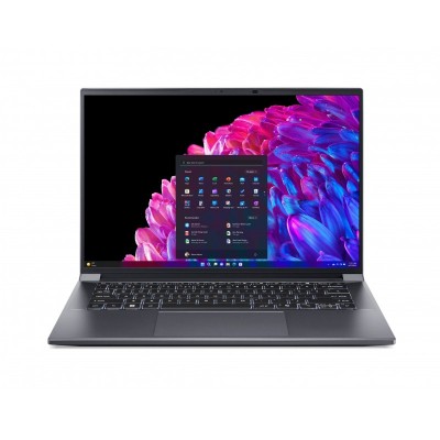 Ноутбук Acer Swift X SFX14-72G 14.5&quot; 2.8K OLED, Intel U7-155H, 32GB, F1TB, NVD4060-8, Win11, сірий