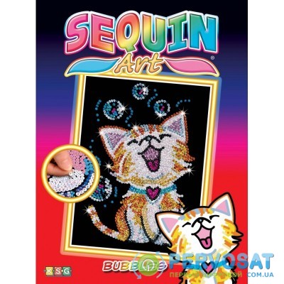 Sequin Art Набор для творчества RED Пятнистый котенок