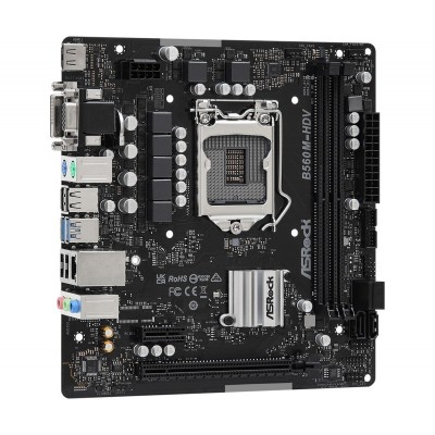 Материнська плата ASRock B560M-HDV R3.0 s1200 B560 2xDDR4 HDMI DVI mATX