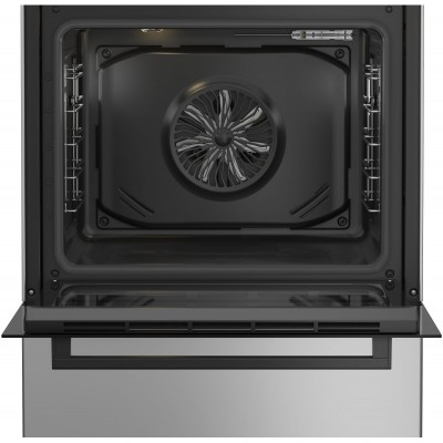 Плита Beko комбінована, 72л, 60x60см, дисплей, конвекція, сірий
