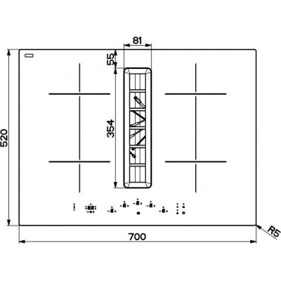 Варильна поверхня Franke індукційна, з фільтром, 70см, вбудована витяжка, Booster, Bridge, 1050м.куб/год, A+, автовідключення, Набір для рециркуляції, чорний Варильна поверхня Franke індукційна, з фільтром, 70см, вбудована витяжка, Booster, Bridge, 1050м.куб/год, A+, автовідключення, Набір для рециркуляції, чорний