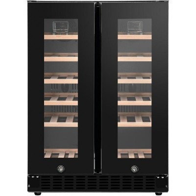 Холодильник Philco для вина, 87x60x57, холод.відд.-116л, зон - 2, бут-40, диспл, підсвітка, чорний