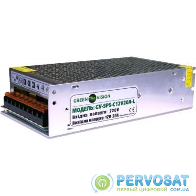Блок питания для систем видеонаблюдения GreenVision GV-SPS-C 12V20A-L (3451)