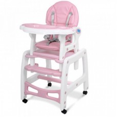 Стілець для годування Bambi pink (M 1563-8-1) Стілець для годування Bambi pink (M 1563-8-1)