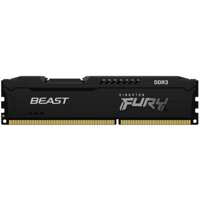 Пам'ять до ПК Kingston DDR3 1866 8GB Kingston Fury Beast Black