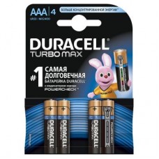Батарейка Duracell AAA TURBO MAX LR03 * 4 (5000394069220 / 81549875) Батарейка Duracell AAA TURBO MAX LR03 * 4 (5000394069220 / 81549875)