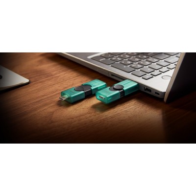 Накопичувач Kingston  128GB USB 3.2 Type-A + Type-C DT DuoG2 Накопичувач Kingston  128GB USB 3.2 Type-A + Type-C DT DuoG2