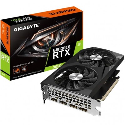 Відеокарта GIGABYTE GeForce RTX 3050 8GB GDDR6 WINDFORCE OC Відеокарта GIGABYTE GeForce RTX 3050 8GB GDDR6 WINDFORCE OC