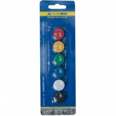 Магніт BUROMAX 20mm, set 6pcs, blister (BM.0030-62) Магніт BUROMAX 20mm, set 6pcs, blister (BM.0030-62)