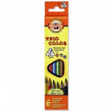 Олівці кольорові KOH-I-NOOR 3131 Triocolor, 6шт, set of triangular coloured pencils (3131006004KS) Олівці кольорові KOH-I-NOOR 3131 Triocolor, 6шт, set of triangular coloured pencils (3131006004KS)