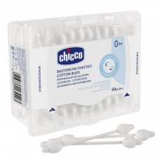 Ватні палички Chicco з обмежувачем 60 шт (10440.00) Ватні палички Chicco з обмежувачем 60 шт (10440.00)