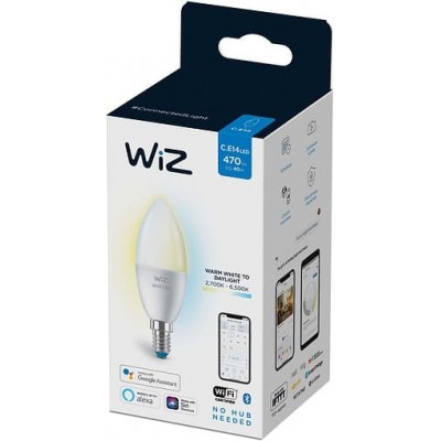 Керована по WiFi лампа WiZ E14 (40W 400Lm) C37 2700-6500K Wi-Fi