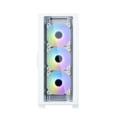 Корпус Zalman I3 Neo TG, без БЖ, 1xUSB3.0, 2xUSB2.0, 4x120mm RGB fans, TG Side/Front Panel, ATX, білий