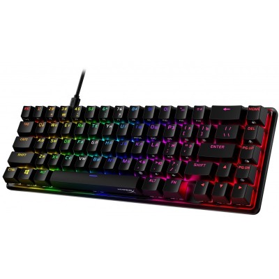 Клавіатура механічна HyperX Alloy Origins 65 67key, Red, USB-A, EN/RU, RGB, чорний