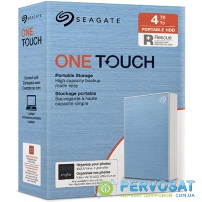 Внешний жесткий диск 2.5" 4TB One Touch USB 3.2 Seagate (STKC4000402)