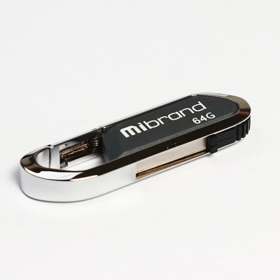 USB флеш накопитель Mibrand 64GB Aligator Grey USB 2.0 (MI2.0/AL64U7G)