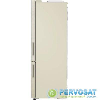 Холодильник с нижн. мороз. камерой LG GC-B569PBCM, 185х70х70см, 2 дв., Холод.відд. - 329л, Мороз. відд. - 122л, A++, NF, Інв., Зовнішн. дисплей, Бежевий