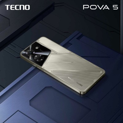 Смартфон TECNO POVA 5 (LH7n) 6.78&quot; 8/128GB, 2SIM, 6000mAh, Amber Gold