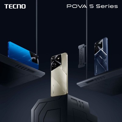 Смартфон TECNO POVA 5 (LH7n) 6.78&quot; 8/128GB, 2SIM, 6000mAh, Amber Gold