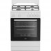Плита Beko газова, 64л, 60x60см, таймер, білий