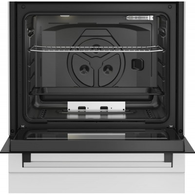 Плита Beko газова, 64л, 60x60см, таймер, білий