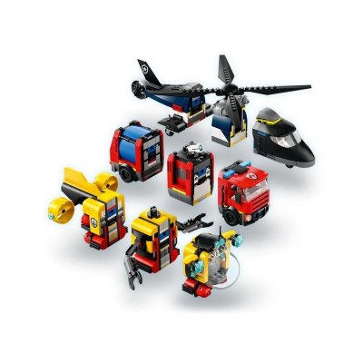 Конструктор LEGO City Ремікс вертольотів, пожежних машин і підводних човнів