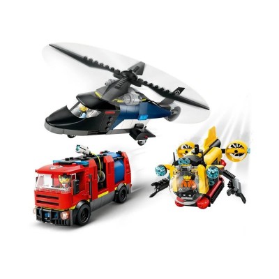 Конструктор LEGO City Ремікс вертольотів, пожежних машин і підводних човнів