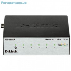 Комутатор мережевий D-Link DGS-1005D Комутатор мережевий D-Link DGS-1005D