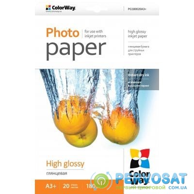 Бумага ColorWay A3+ (ПГ180-20) (PG180020A3+)