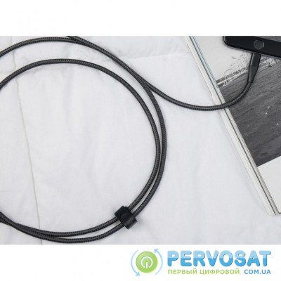 Дата кабель USB 2.0 AM to Lightning 1.8m Powerline+ II Black Anker (A8453H11)