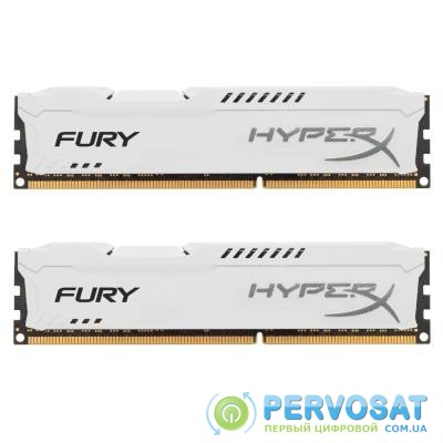 Модуль памяти для компьютера DDR3 8Gb (2x4GB) 1600 MHz HyperX Fury White HyperX (HX316C10FWK2/8)