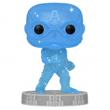 Фігурка Funko POP! Art Series Bobble Marvel Infinity Saga Captain America Blue w/Case 57614