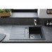 Мийка кухонна Hansgrohe S52, граніт, прямокутник, з крилом, 980х480х190мм, чаша - 1, врізна, сірий камінь