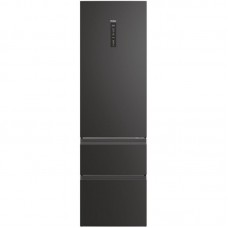 Холодильник Haier багатодверний, 205x59.5х65.7, холод.відд.-289л, мороз.відд.-125л, 3дв., А++, NF, інв., дисплей, зона нульова, чорний