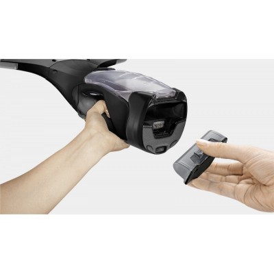 Пилосос Karcher віконний WV 5 Plus, вода -0.1л, автон. робота до 35хв, вага-0.7кг, чорний