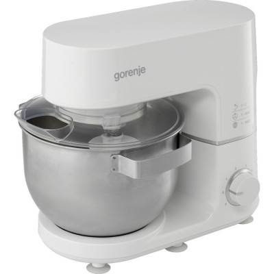 Кухонна машина Gorenje 800Вт, чаша-метал, корпус-метал, насадок-3, білий