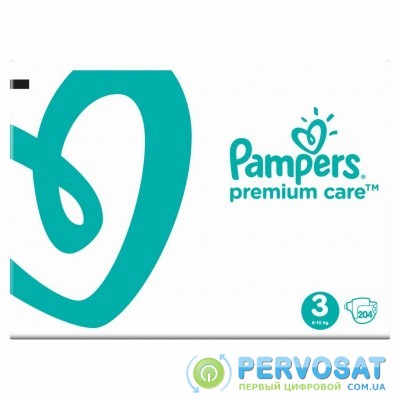Подгузник Pampers Premium Care Midi Размер 3 (6-10 кг), 204 шт (8001090379498)